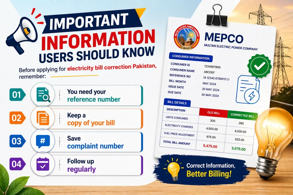 Important Information Users Should Know