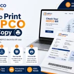 How to print MEPCO bill copy