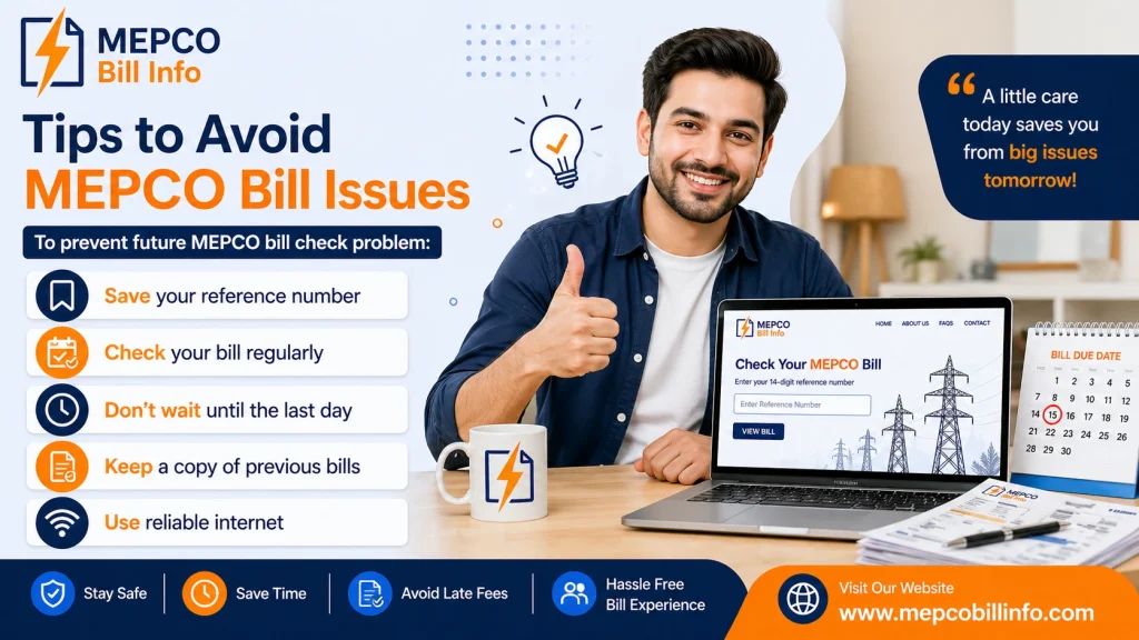 how to avoid mepco bill issue