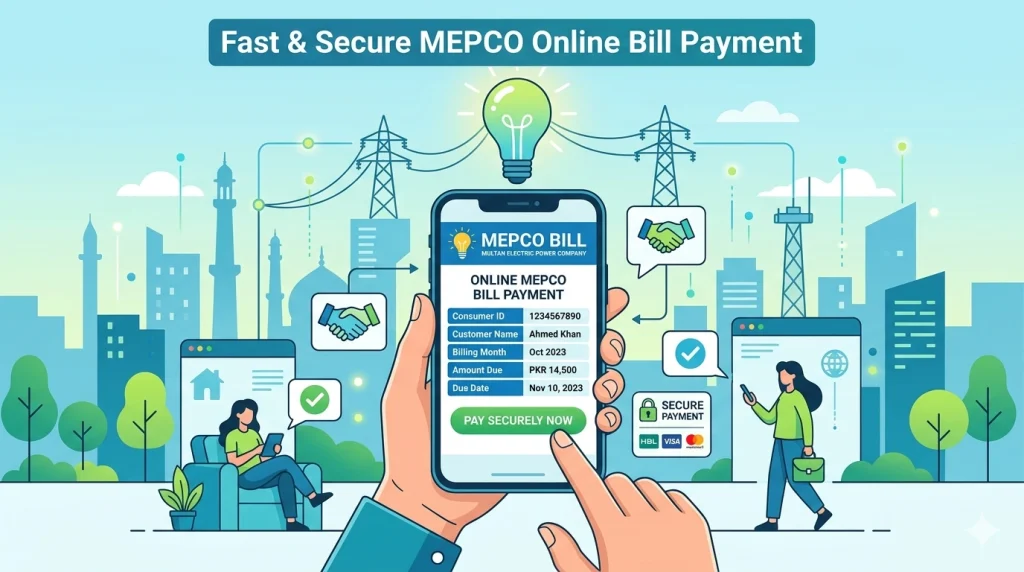 How to Pay MEPCO Bill Online