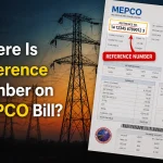 Where Is Reference Number on MEPCO Bill